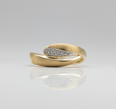 Diamond set Wrap ring (in 14ct gold)