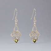 Trinity Knot Claddagh Earrings