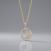 Harmony Three Coloured Gold Pendant