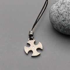 Round Trinity Knot cross with Embossed design  - Doyle Design DUblin