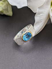 Aurelia Ridge Ring - Silver & Gemstone RIng