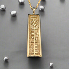 Anam Cara-Gold Ogham Pendant