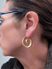 Whirl Earrings - Gold Vermeil