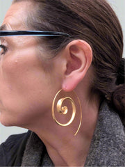 Whirl Earrings - Gold Vermeil