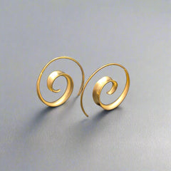 Whirl Earrings - Gold Vermeil