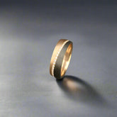 gold and titanium ring