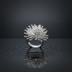 sterling silver starburst ring