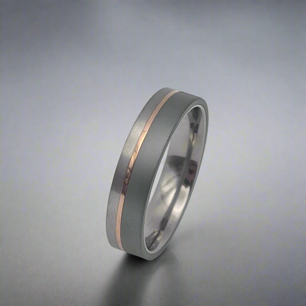 tantalum and titanium wedding bands