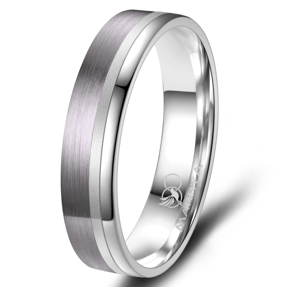 Gents tantalum and titanium ring