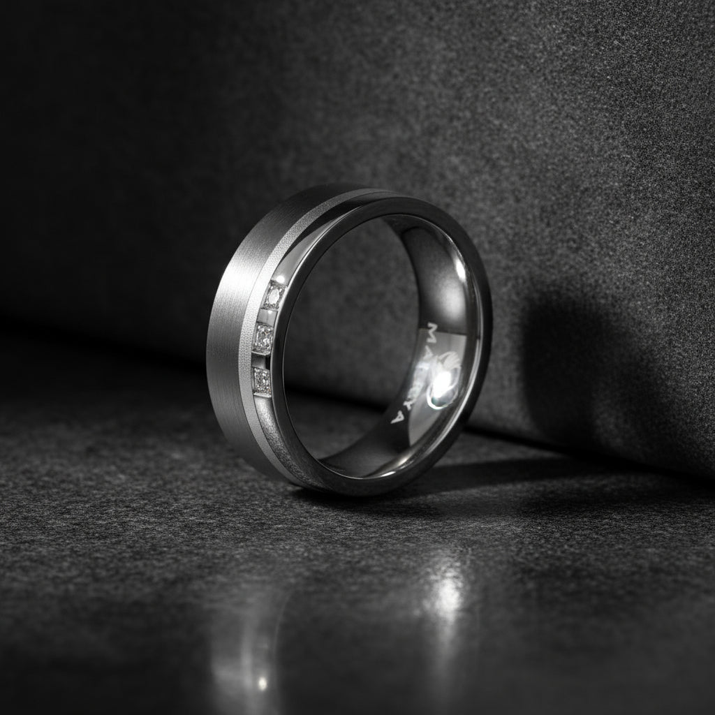 ladies tantalum and titanlium wedding ring