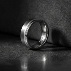 ladies tantalum and titanlium wedding ring