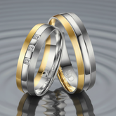 titanium wedding ring set