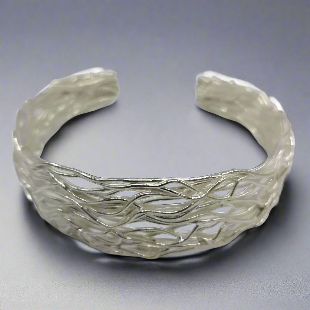 wicker bracelet - silver - doyle design dublin
