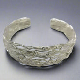wicker bracelet - silver - doyle design dublin