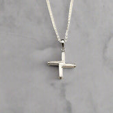 Doyle Design-Handmade Jewellery sterling silver St Bridget Cross pendant with 18" chain. Double-sided Irish symbol.