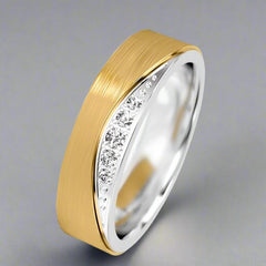 Diamond Set Flow Ring - Doyle Design Dublin
