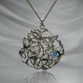 Wicker Pendant Set With Gemstone - Doyle Design Dublin