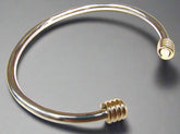 Torc Bracelet with Gold Wrap Ends - Doyle Design Dublin