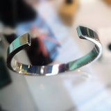 Contemporary Newgrange Torc Bracelet -silver - Doyle Design Dublin
