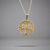 Celtic Tree of Life Pendant - solid gold - Doyle Design Dublin