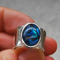 Abalone Oval Ring