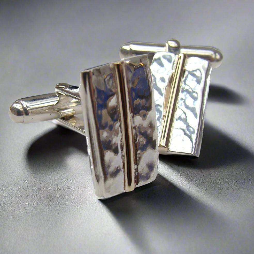 Origin Silver & Gold Cufflinks - Doyle Design Dublin
