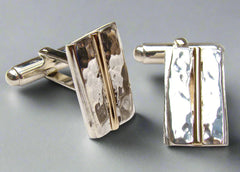 Origin Silver & Gold Cufflinks - Doyle Design Dublin