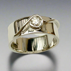 Diamond Bow Ring - Doyle Design Dublin