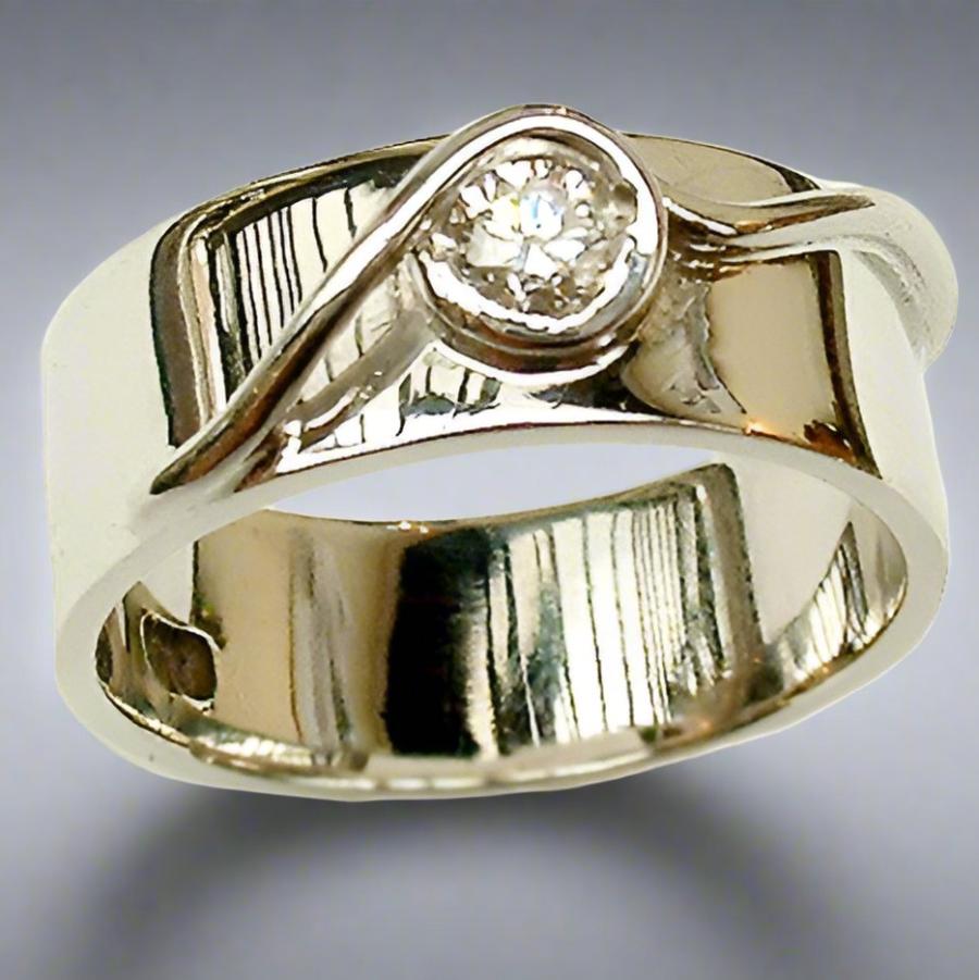 Diamond Bow Ring - Doyle Design Dublin