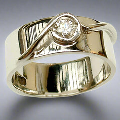 Diamond Bow Ring - Doyle Design Dublin