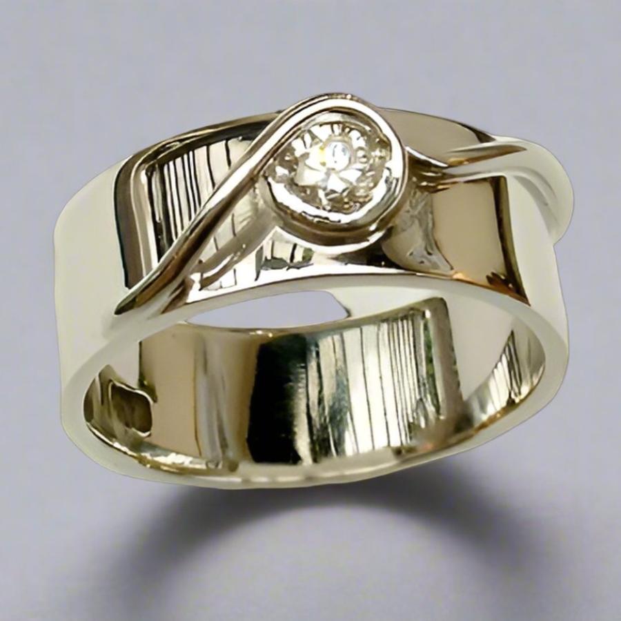 Diamond Bow Ring - Doyle Design Dublin