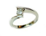 Cross Over Diamond Engagement Ring - Doyle Design Dublin
