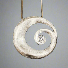 Into the Light pendant set with cz - Doyle Design Dublin