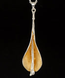 Lilly Pendant Sterling silver & 22ct Gold Vermeil - Doyle Design Dublin