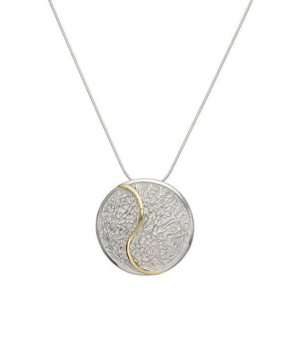 Sterling silver and gold pendant - Doyle Design Jewellery