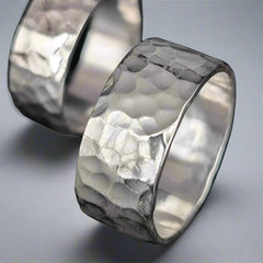 two hammered ring - doyle design dublin