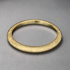 Bangle in gold vermeil lying flat - Doyle Design DUblin