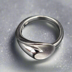 silver ring like a flower