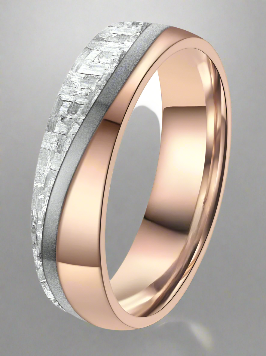 two tone ring with titanium