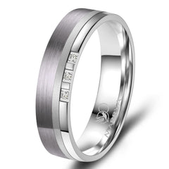 ladies grey ring with tantalum and titanium