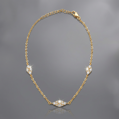 Gold Marquise Satelite Bracelet