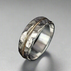 origin ring - two tone wedding ring doyle design dubllin