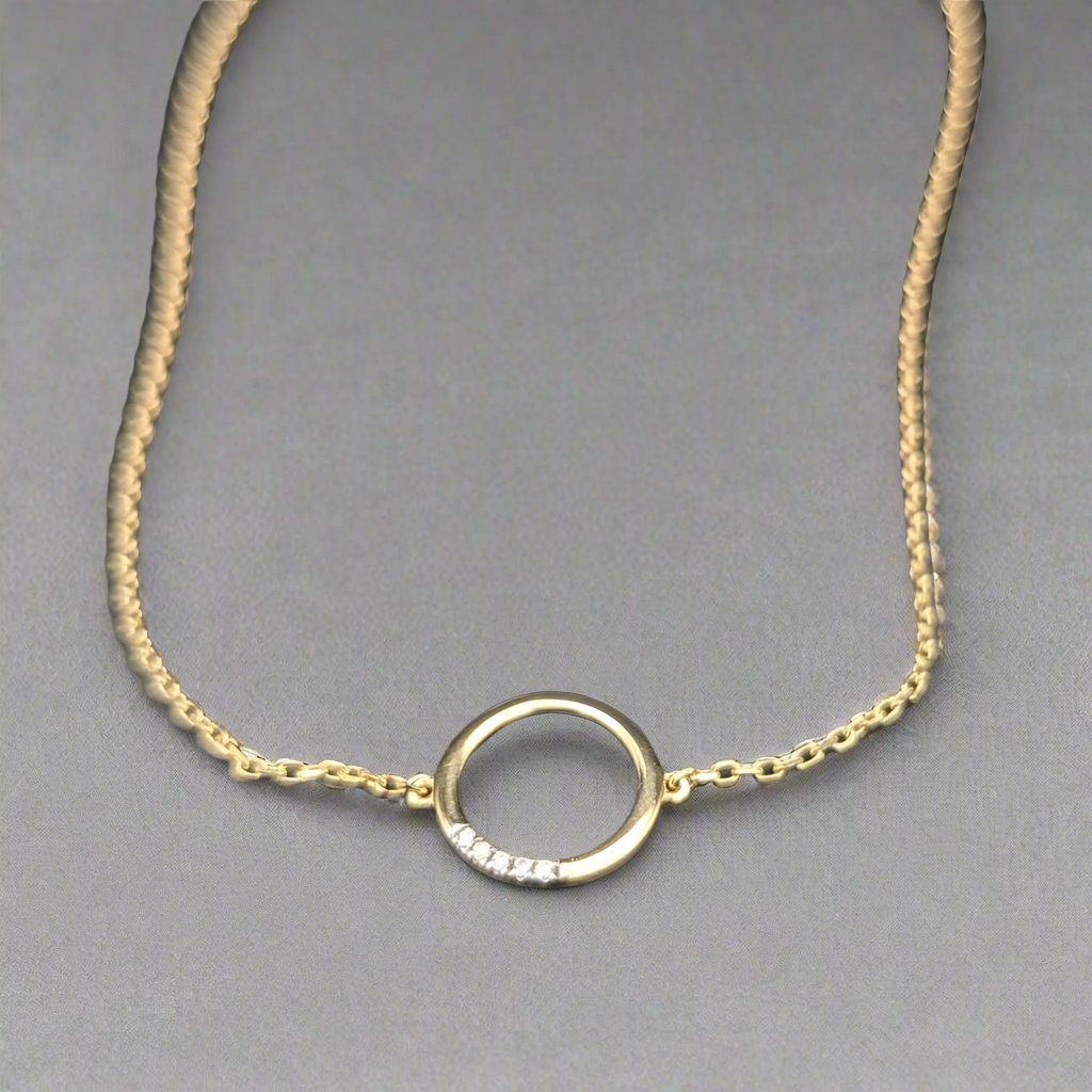 Gold Circle Bracelet