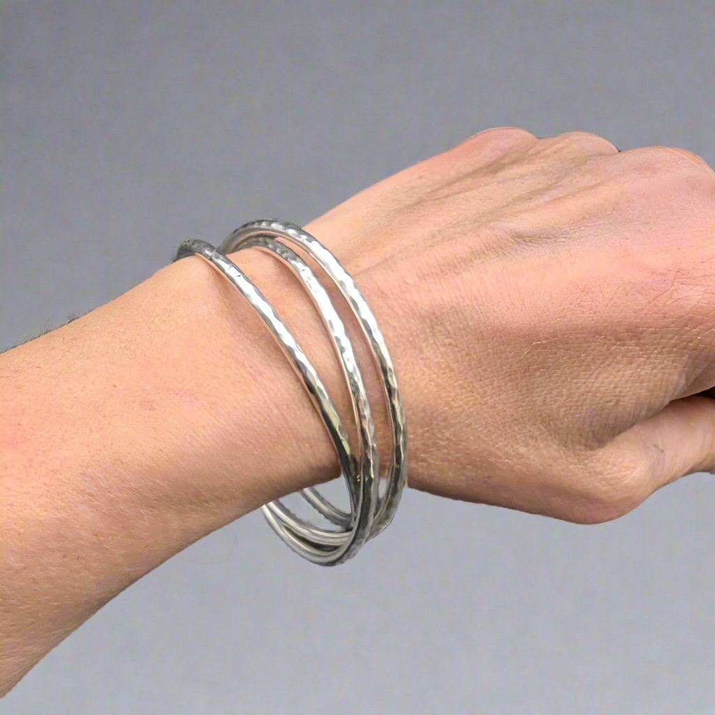 Harmony Hammered Bangles