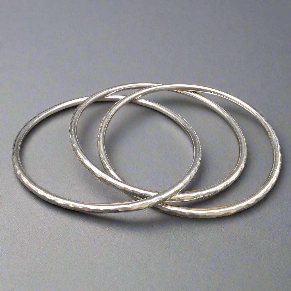 Harmony Hammered Bangles