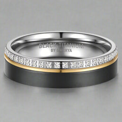 Black Titanium with Diamond Eternity