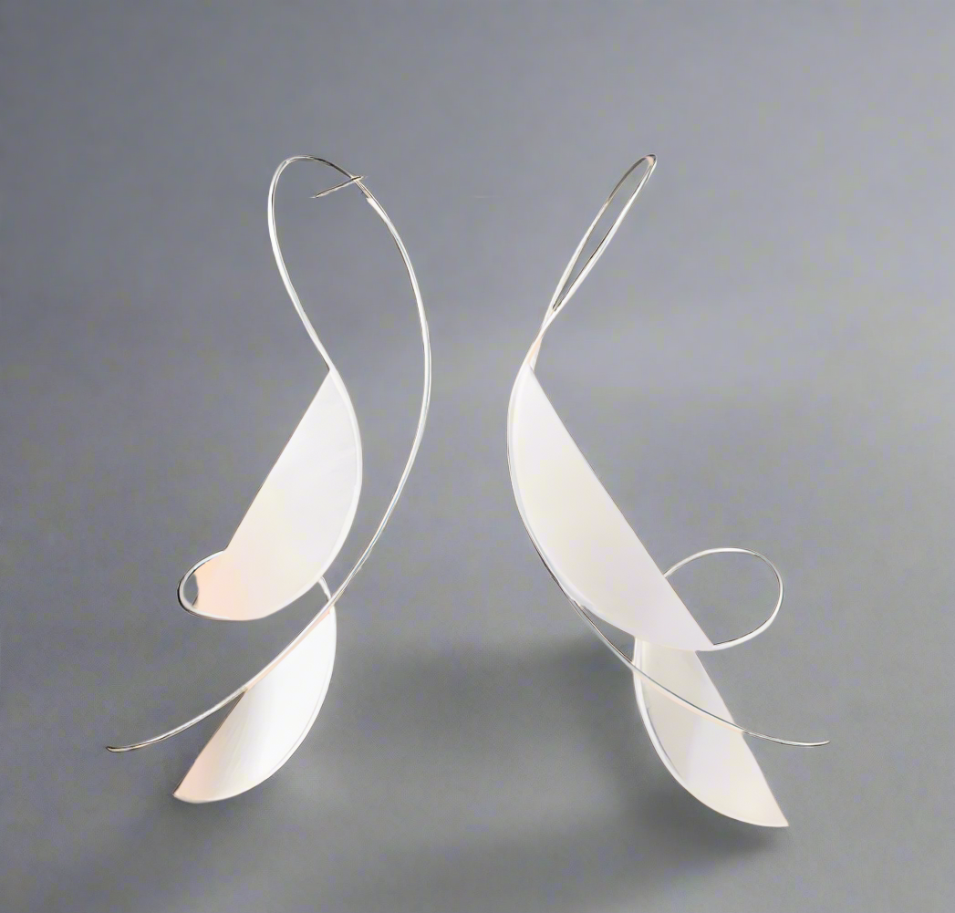 Swan earrings