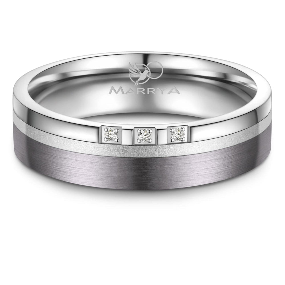 ladies tantalum and titanlium wedding ring