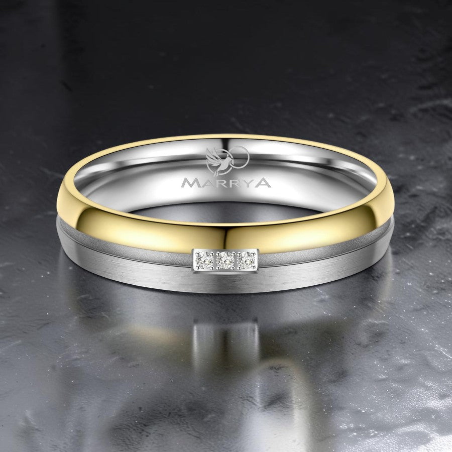 wedding ring set with diamonds
