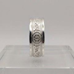 Sterling silver warrior shield ring